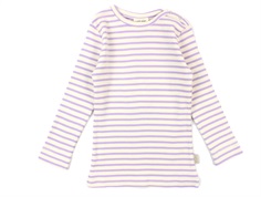 Petit Piao t-shirt lavender/cream stripes